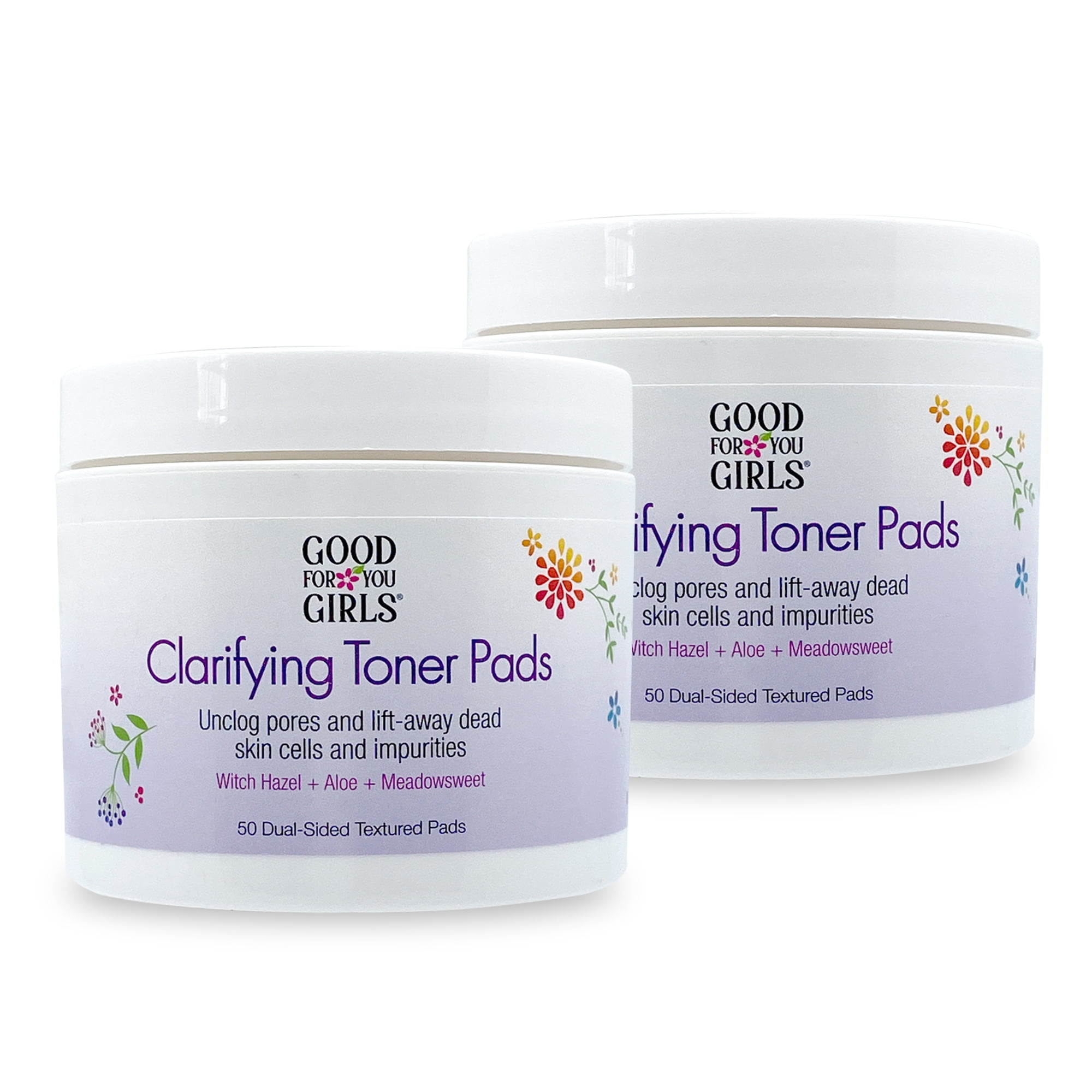 Good For You Girls Pore Cleansing Toner Pads. Twin Pack, 50 Pads each