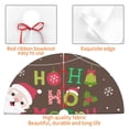 thumbnail image 4 of Sikiie Ho Ho Ho Merry Christmas 30-48 inches {designName} Print Christmas Tree Skirt Snowman Xmas Tree Skirt with Edge Christmas Decorations for Holiday Party-48", 4 of 7