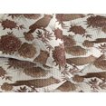 thumbnail image 3 of Ambesonne Nature Quilted Bedspread Set 3 Pcs, Exotic Parrot Sketch Art, King, Ivory Camel Redbrown, 3 of 4