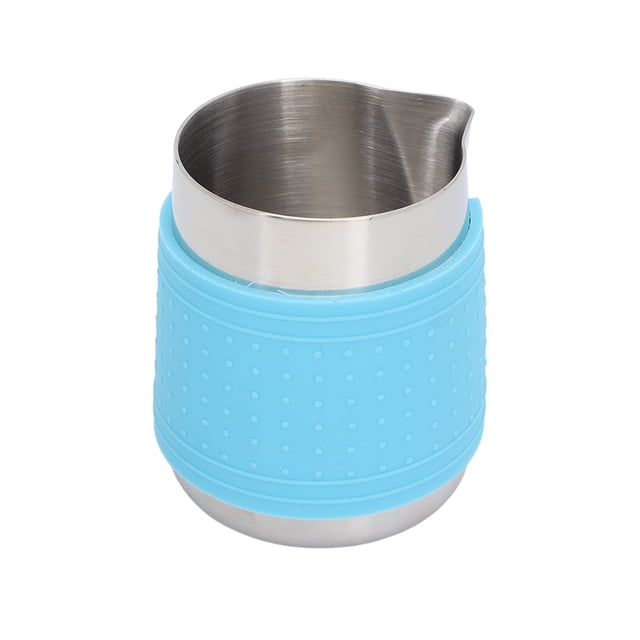 Jarra para espumar leche, taza para espumar leche de acero inoxidable de 350ml, accesorios para máquina de café, tecnología innovadora