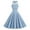 Light Blue, variant on Qiopertar Women's Vintage Polka Dot Halter Neck Cocktail Dress Sleeveless Square Neck Retro Printed Party Dresses Stretchy Fashion, Yellow S