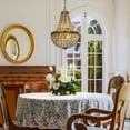 thumbnail image 6 of 4-Light Vintage And Glam Crystal Basket Chandelier in Antique Gold, 6 of 8