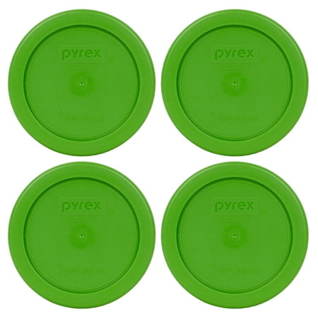 Pyrex Replacement Lid 7202-PC Lawn Green Round Cover 4-Pack for Pyrex 7202 1-Cup Bowl (Sold