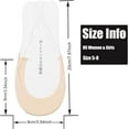 thumbnail image 2 of Womens No Show Socks 6 Pairs Nylon Ultra Low Cut Liner Socks Non-Slip Socks for Women US Size 6-9, 2 of 6