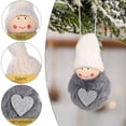 thumbnail image 3 of Adornos navideños con forma de ángel para colgar en el árbol, manualidades navideñas, decoraciones de elfos, 3 of 5