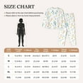thumbnail image 4 of Salouo Cute Tennis Rackets Pattern Women's Pajamas Set Long Sleeve Button Down Sleepwear Soft Pj Lounge Sets for women 2 Piece Pjs Set with Long Pants-Medium, 4 of 7