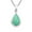 Blue, variant on Captivating Abalone Shell Teardrop Sterling Silver Pendant Necklace for Women Adult
