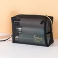 thumbnail image 4 of Mesh Visible Cosmetic Bag, Double Zippers with Handle Storage Bag,Large Capacity Portable Travel Mesh Makeup Bag, 4 of 7