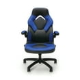 thumbnail image 5 of OFM Essentials Collection Racing Style Bonded Leather Gaming Chair, in Blue (ESS-3085-BLU), 5 of 13