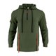 thumbnail image 3 of Dolkfu Sudaderas con capucha para hombres de media cremallera, sudaderas largas de deporte de color sólido con diseño de jacquard. S, 3 of 8