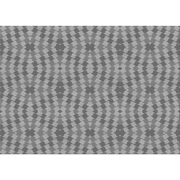 Ahgly Company Indoor Rectangle Patterned Smokey Gray Area Rugs, 6' x 9'