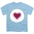 thumbnail image 2 of Care Bears Cousins Gentle Heart Lamb Belly Kids T Shirt for Youth Boys and Girls, Light Blue, Medium, 2 of 3