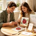 thumbnail image 4 of Ladybug Garden Mosaic Art DIY Kit for Adult Beginners,3.5in Handmade With Wooden Display Easel,Nature Insect Themed Tabletop Art Decor Kit,Creative Handcraft Holiday Gift, 4 of 6