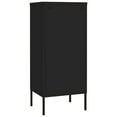 thumbnail image 3 of vidaXL Armoire de Rangement Noire 42,5x35x101,5 cm Acier, 3 of 5