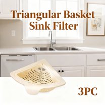 3 PCS Sink Strainer Basket,Faucet Hanging Strainer,Hanging Kitchen Sink Strainer Basket,Sink Food Catcher with Press Dumping,Food Fruit Vegetable Drain Shelf Sink Storage Holder
