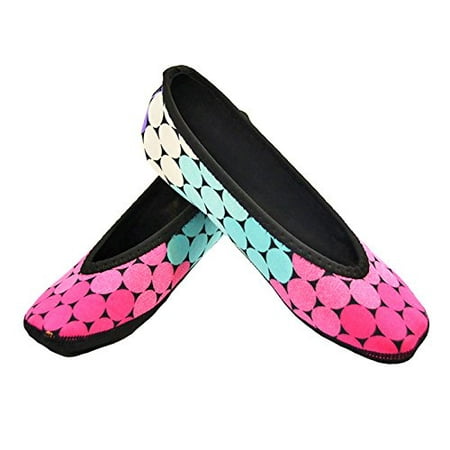 NuFoot Ballet Flats Women's Shoes, Best Foldable & Flexible Flats, Slipper Socks, Travel Slippers & Exercise Shoes,