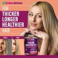 thumbnail image 4 of Hair Growth Vitamins for Women , Biotin 10,000mcg, Collagen, Patented OptiMSM , goMCT , Saw Palmetto , Naturally Regrow Stronger & Healthier Hair, Skin and Nails , Stops Hair Loss , 60 Day Supply, 4 of 9