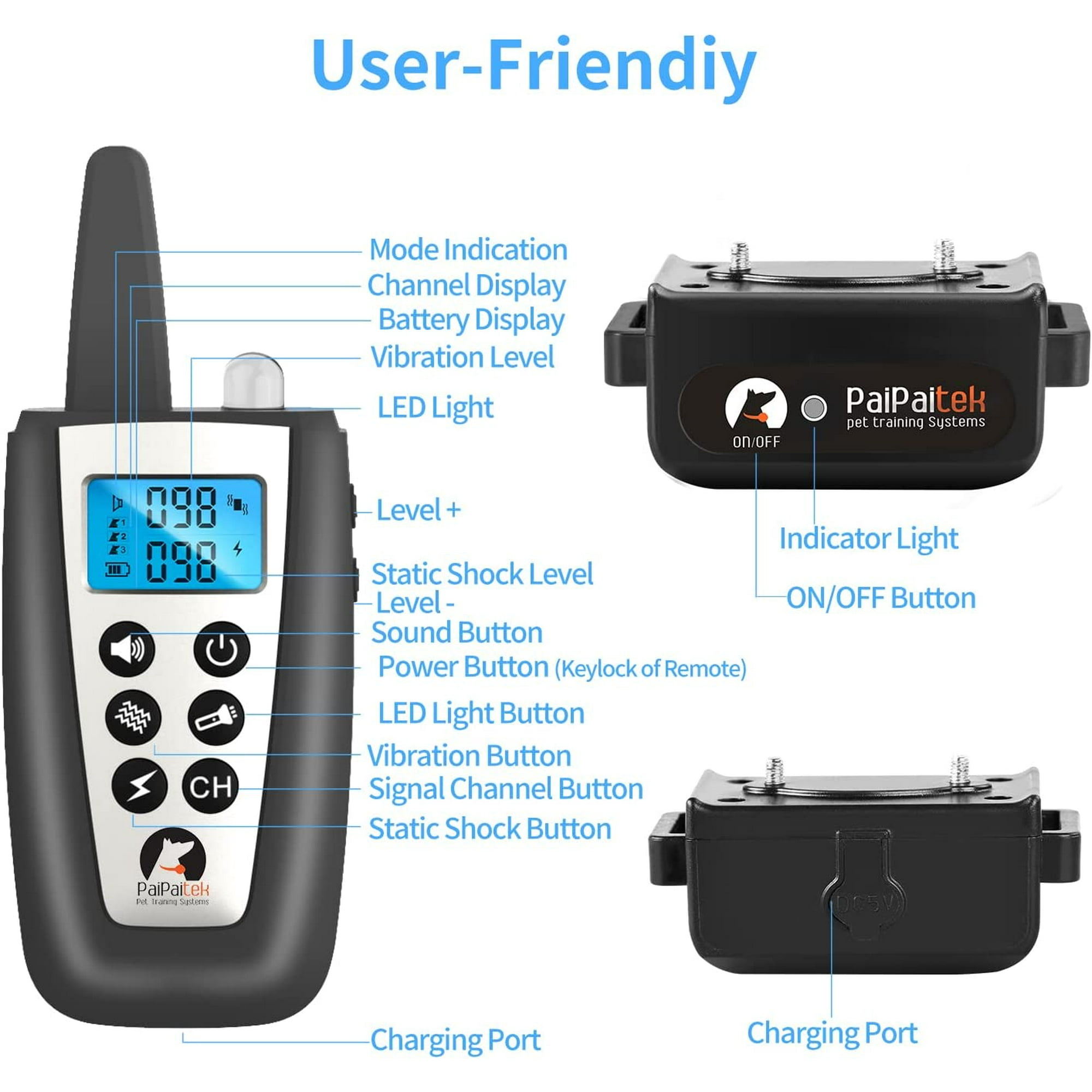 Automatic bark collar with remote hotsell