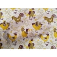 thumbnail image 5 of oneOone Cotton Cambric Olive Green Fabric Rooster Cock Sewing Material Print Fabric By The Yard 42 Inch Wide-MO, 5 of 6