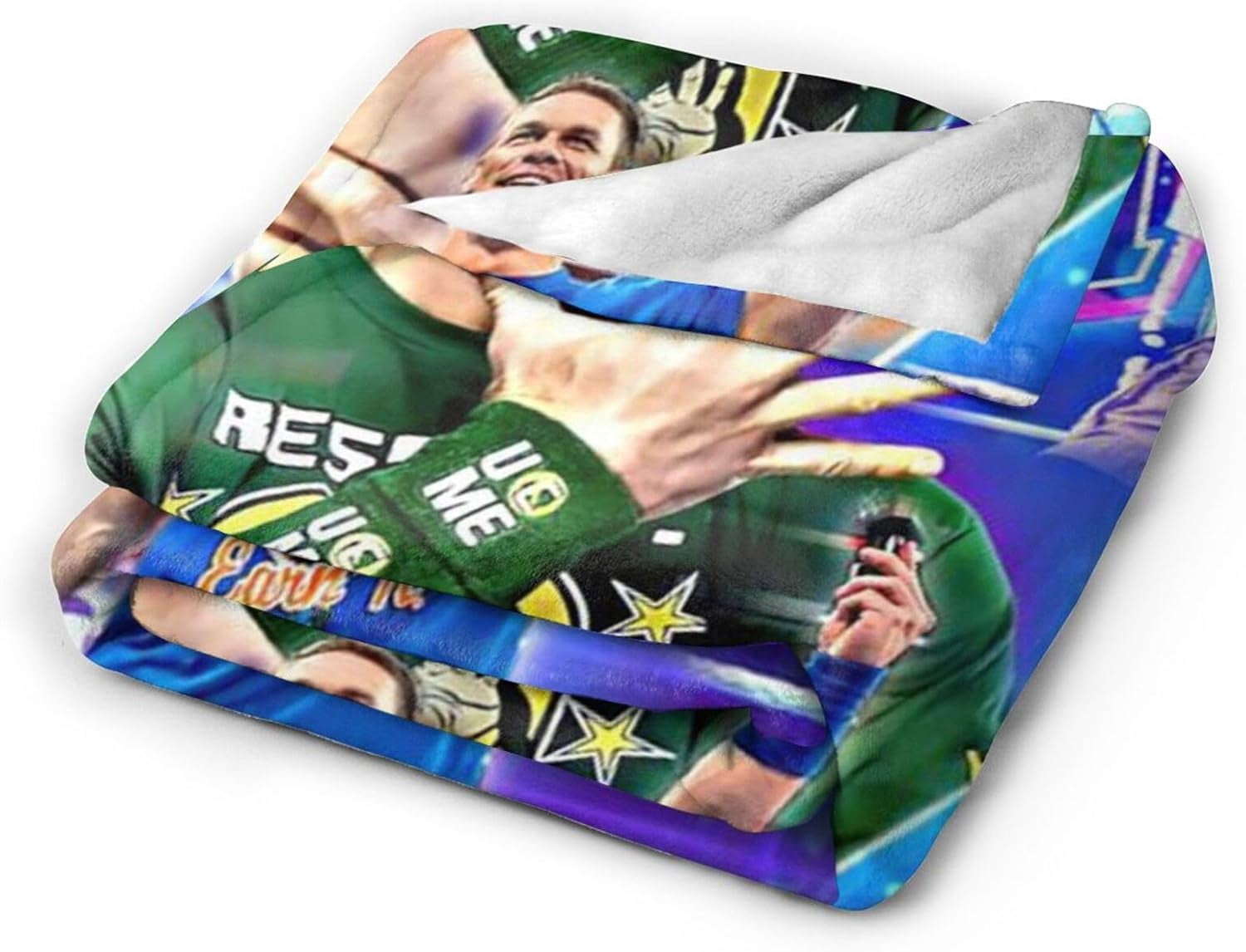 Ultra-Soft Anti-Pilling Lightweight Warm Blanket John Cena Blanket Cozy Blankets Decor for Couch Bed Sofa Bedroom Home 80x60 in