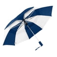 thumbnail image 3 of The Vented Windproof 42" Compact Small Automatic Open Folding Travel Umbrella for Rain, Wind & Sun, Strong Durable Lightweight Stick Umbrella for Men and Women, Royal Blue/White, 3 of 4