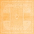thumbnail image 1 of Ahgly Company Indoor Square Abstract Orange Modern Area Rugs, 5' Square, 1 of 4