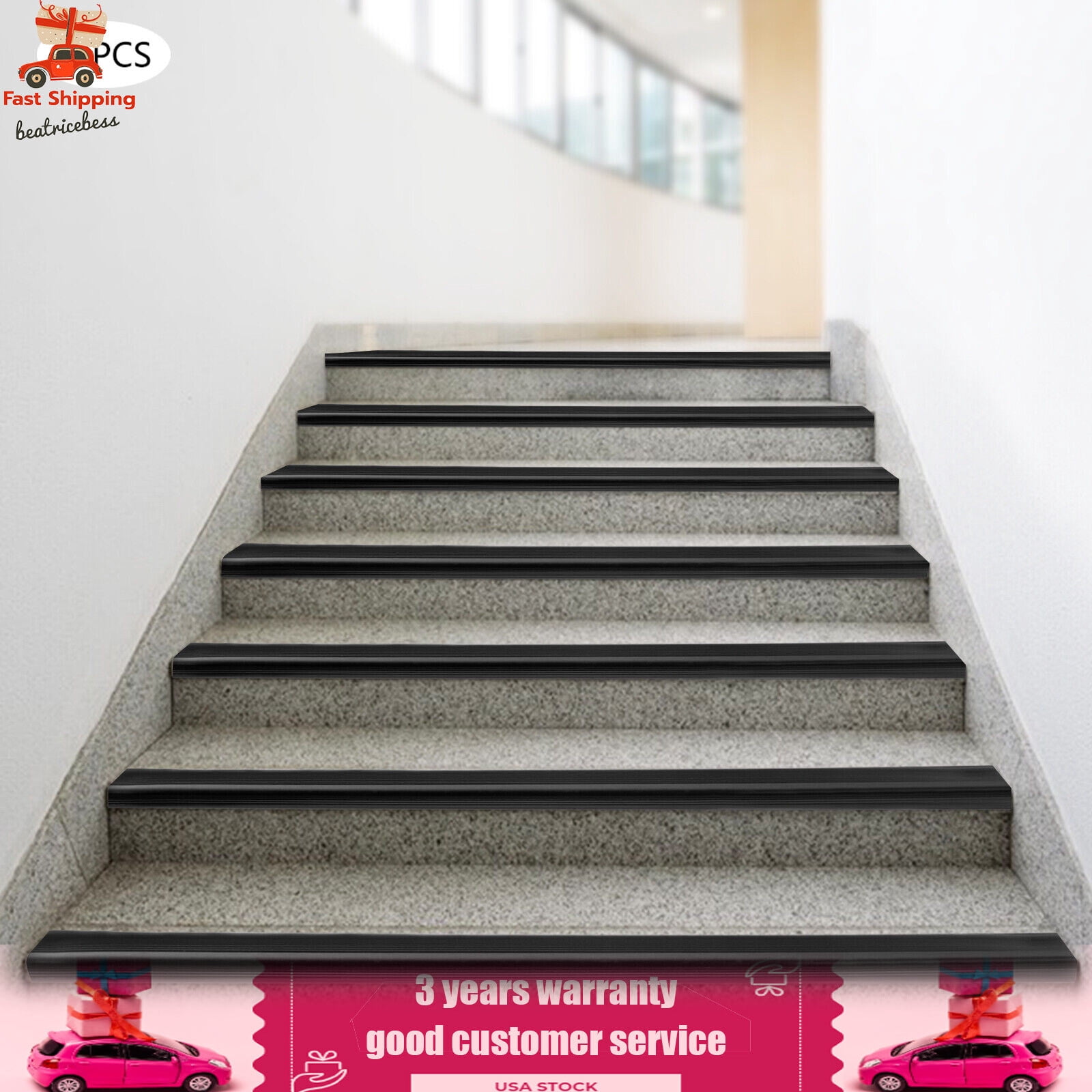 DENEST Stair Edge Protector - Anti-Slip Corner Guards, Waterproof, 15 Pcs Set