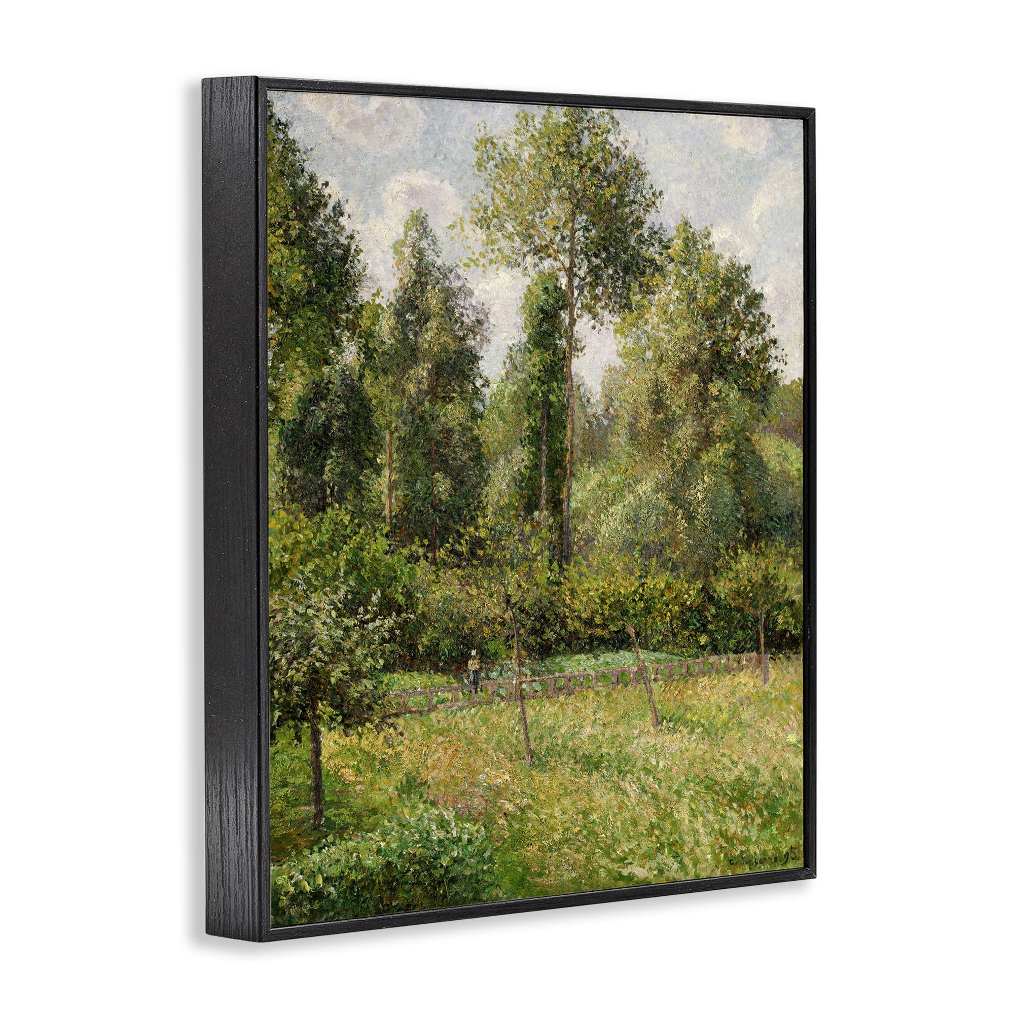 Stupell Industries Poplars Classic Landscape Black Framed Giclee Art, design by Camille Pissarro