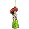 thumbnail image 3 of Northlight 5.75" Red and Green Latina Lady Glass Christmas Ornament, 3 of 5