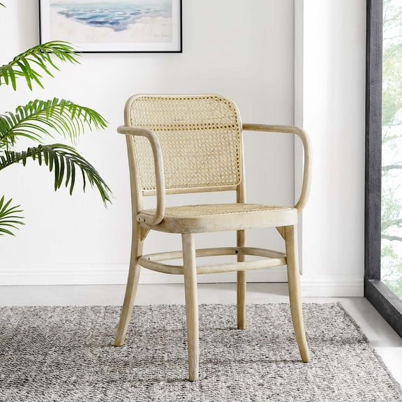 Modway Winona Wood Dining Chair in Gray