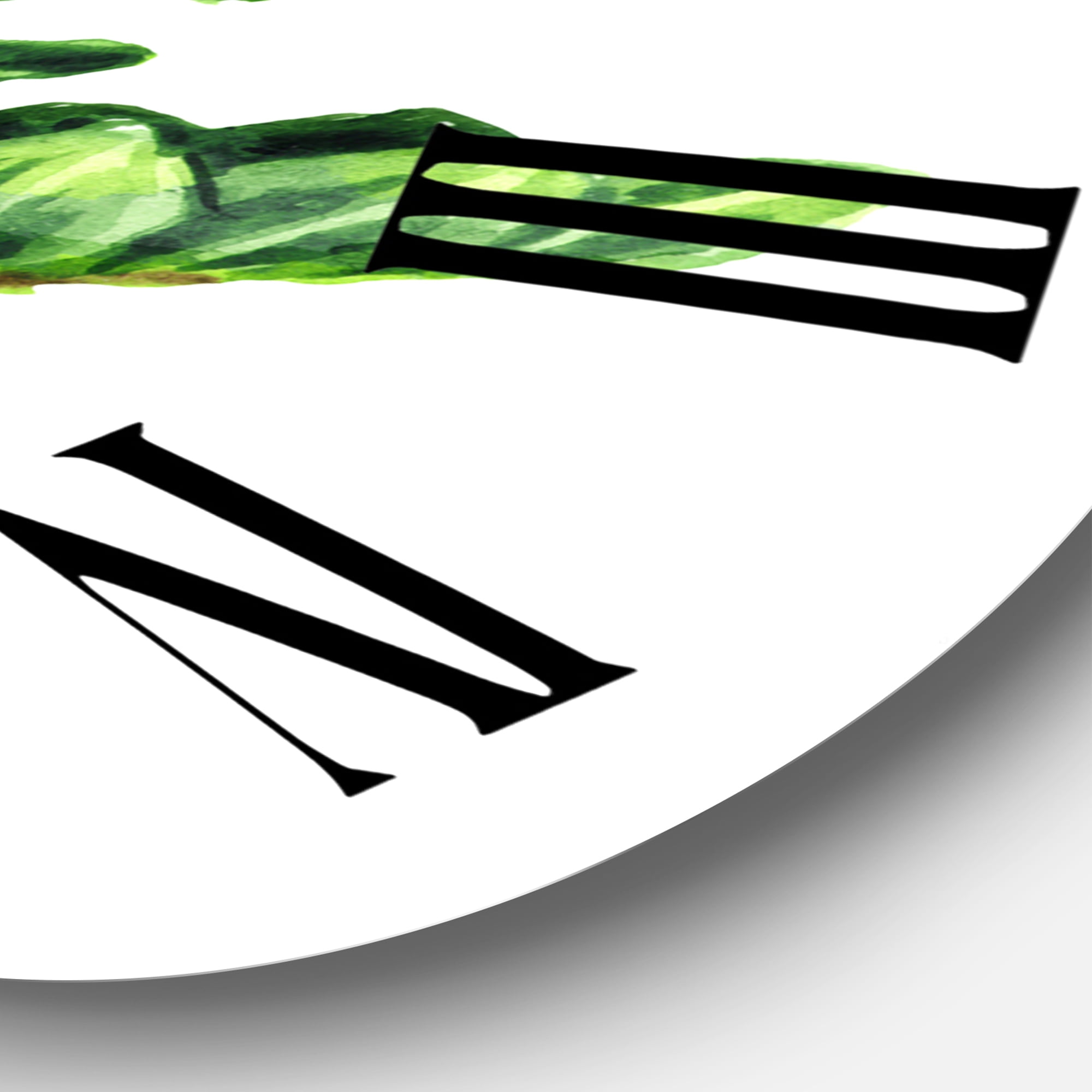 Designart 1 in Quartz Traditional Wall Clock