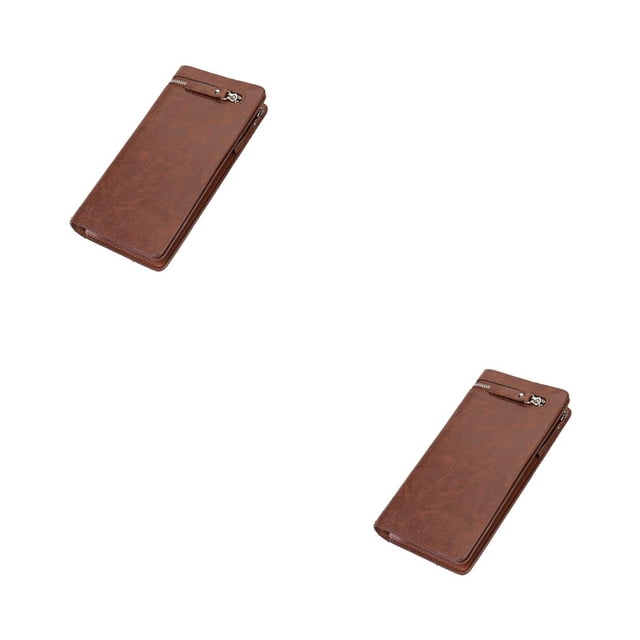 Qarigey Cartera larga para hombre, tarjetero de estilo Simple clásico, monedero de bolsillo para hombre, monedero de PU con cremallera, bolso Type3 NO3