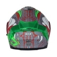 thumbnail image 2 of Casco Para Moto Edge Abatible Monster Verde Doble Certificación L, 2 of 4