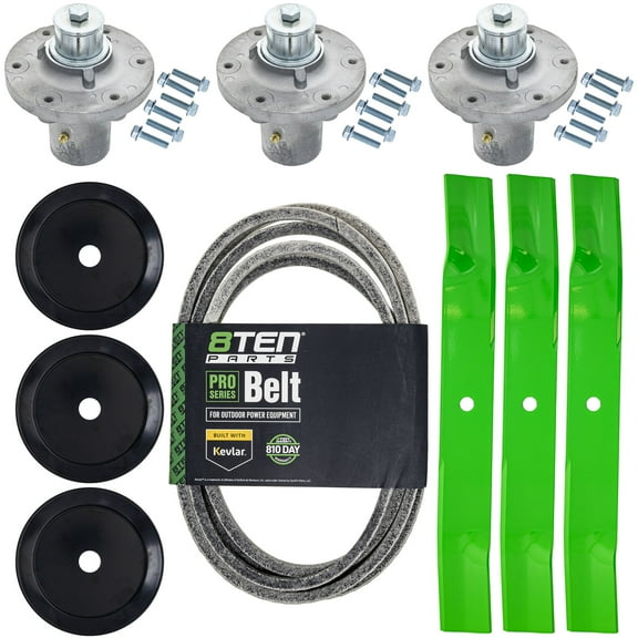 8TEN Blade Spindle Belt Kit for Simplicity Courier XT Snapper 360Z 5104045YP MK1013893