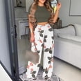 thumbnail image 6 of EASYBRAUS Women Printed Two Piece Short Sleeve Blazer Set Elegant Casual Summer Outfit S-3XL, 6 of 7