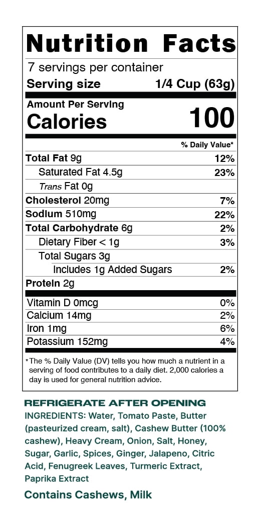 Bungalow Foods Tomato Makhni Indian Simmering Sauce, 16oz