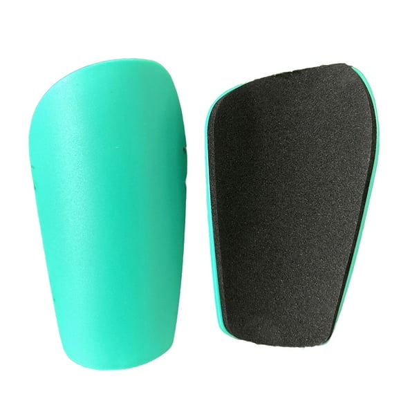 2x Espinilleras de fútbol con absorción de impactos, equipo protector de fútbol, espinilleras verde