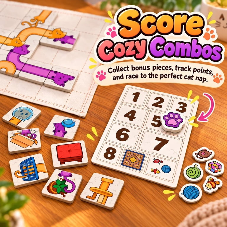 Cat Nap - Cute Cat Puzzle Game, Cozy Strategy Board Game with Colorful ...