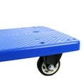 thumbnail image 3 of Vollum Platform Trolley Hand Push Warehouse Moving Cart Flatbed Rolling Luggage Carrier Dolly 440-Lb Capacity, 19" x 28.38", 3 of 3