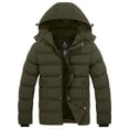thumbnail image 5 of Wantdo Men's Winter Coat Insulated Puffer Jacket Windbreaker Jacket with Hood Army Green S, 5 of 11