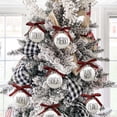 thumbnail image 4 of Dalrosia Christmas Decoration, 12PCS Christmas Balls Ornaments, 2.36" Christmas Tree Decoration Ornaments, Shatterproof Bulbs with Buffalo Plaid Bows, Holiday Balls for Xmas Tree Holiday Wreath Decor, 4 of 7