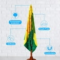 thumbnail image 4 of Oversized Terry Beach Towel 36 x 72 in Soft Giant Huge Pool Swim Towels for Adult Women Big Travel Blanket Cruise Must Haves Vacation Accessories Essentials Gear Stuff Green Yellow Pieapple, 4 of 6