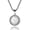 CZ Silver, variant on Men Women Prayer Necklace Stainless Steel Praying Hand Coin Medal Pendant Chain-Praying Hand Gray