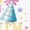 White with Stripes, variant on Inktastic I Was 6 Now I'm 7 Birthday Girls Toddler Dress