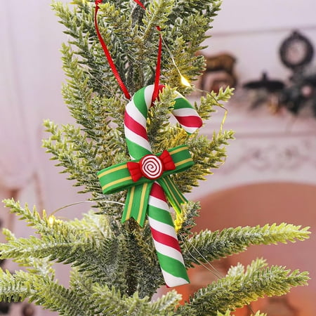 

Haykey Christmas Tree Soft Pendant Small Gift Christmas Crutch Wave Board Candy