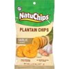 NatuChips Plantain Chips Garlic Flavored Snack Chips, 4.5 oz Bag