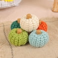 thumbnail image 3 of HBBKVI Knitted Pumpkin Decorative Ornaments Hand-knitted Colorful Pumpkin Party Props Room Decor Desk Decor, 3 of 6