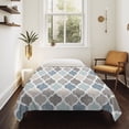 thumbnail image 4 of Teal Blue Grey Geometric Tapestry for Bedroom Wall Hanging Tapestry, Morocco Abstract Art Ceiling Backdrop Tapestries Poster Blanket Wall Decor for Teens Room Living Room Dorm 39" x 59", 4 of 8