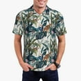 thumbnail image 3 of Rocae Hawaiian Style for Men's Short Sleeve Polo Shirt, Quick Drying Performance Moisture Wicking Sports Men's Golf Shirt XX-Large, 3 of 9