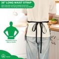 thumbnail image 3 of Yayeee Waist Apron with Pockets for Cooking Waterproof Half Server Aprons, Sunny Floral, 3 of 7